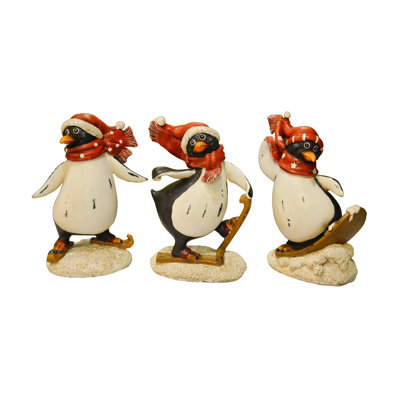 penguin christmas figurines